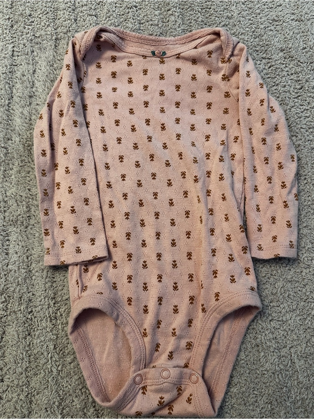 🩷🌼 9-Piece Baby Girl Long Sleeve Bodysuit Bundle 18M | Carter’s & Hudson Baby - Picture 10 of 11